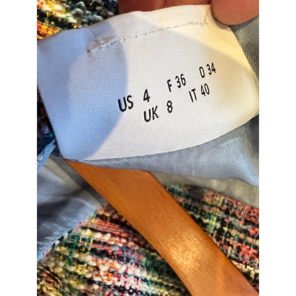 NWOT Akris Punto Raw-Edge Tweed Dress Size 4 - Picture 8 of 10